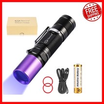 Compact 365nm UV LED Flashlight - Durable &amp; Waterproof UV301D for Leak D... - $781.43 MXN