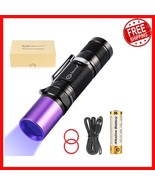 Compact 365nm UV LED Flashlight - Durable &amp; Waterproof UV301D for Leak D... - $780.43 MXN