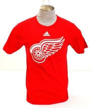 Adidas Red NHL Detroit Red Wings Short Sleeve Tee T-Shirt Men&#39;s NWT - £27.52 GBP