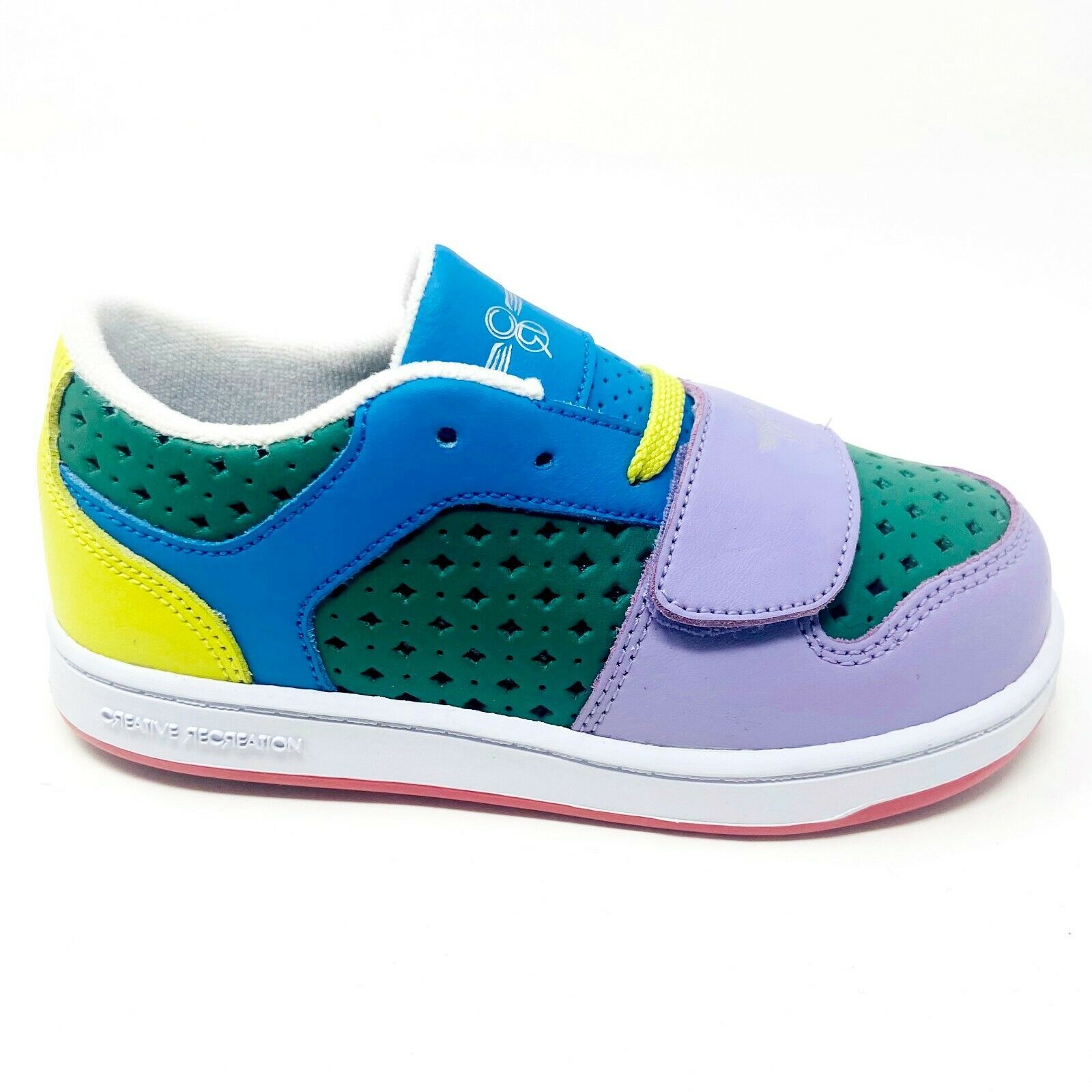 Creative Recreation Cesario Lo Royal Green Lavender Neon Toddler Baby Sneakers