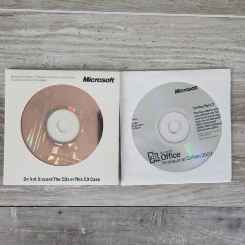 Microsoft Office Professional 2003 w/ Business Contact Manager & Service Pack CD - £10.24 GBP