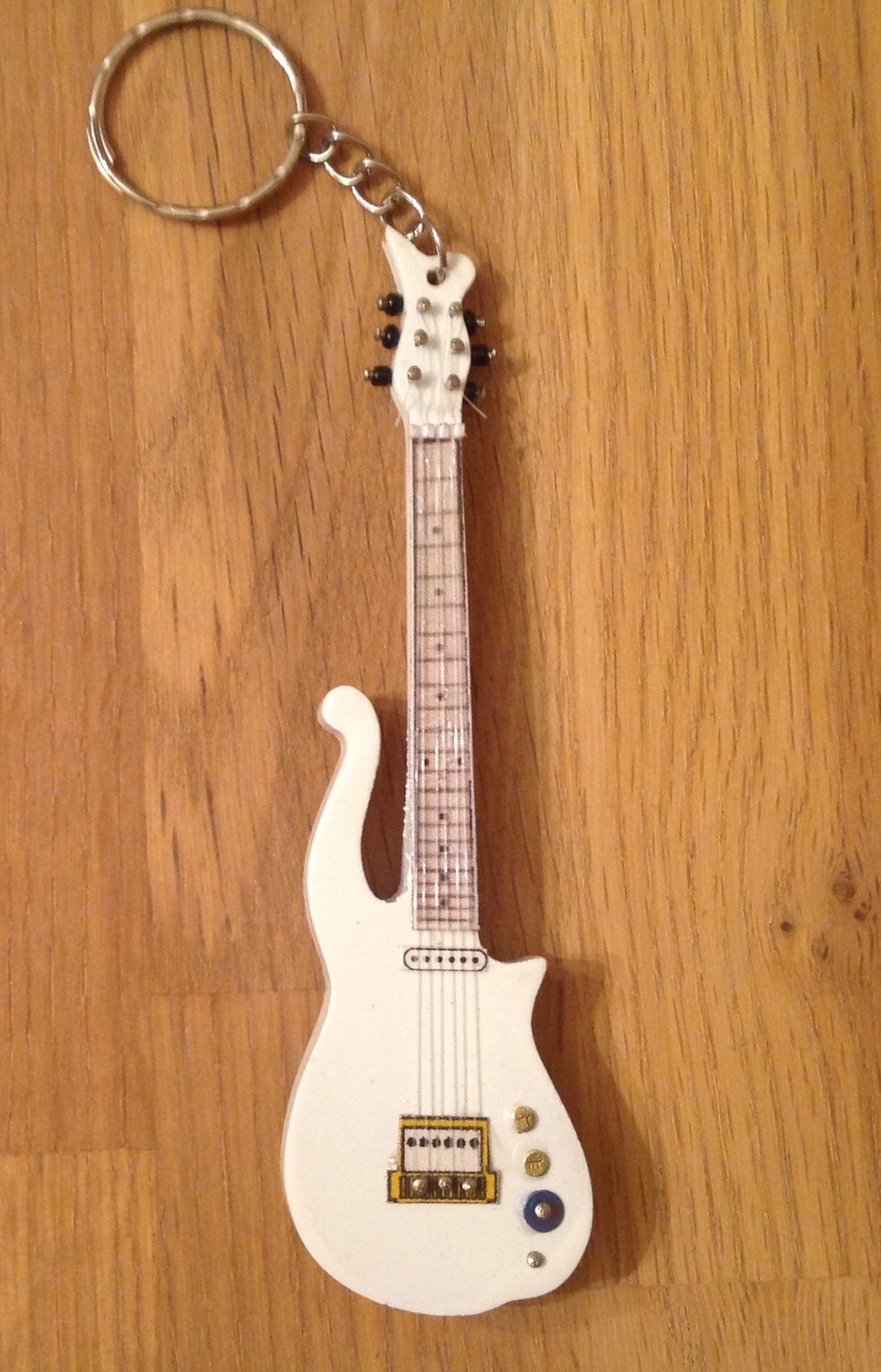 Prince White Cloud Guitar Keychain Keyring - $24.00