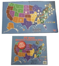 50 State Quarters Collector&#39;s Map Commemorative Book Half Complete Histo... - £16.30 GBP
