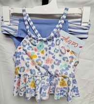 Cat & Jack Youth Girls' Peplum Wildflower Midkini Swim Set Size XS 4/5 image 3