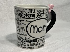MOM stoneware coffee MUG w/positive words phrases - £27.79 GBP