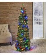 Pre-Lit LED Pop Up Artificial Christmas Tree 6 Feet Tall Multi-Colored L... - £67.33 GBP