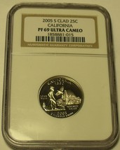 2005-S NGC Certified Proof 69 Ultra Cameo California State Quarter-
show... - £14.93 GBP