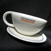 Max Brenner Kangaroo Cup &amp; Saucer Set Coffee Hot Cocoa Rare Iris Zohar - $29.70