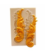 Baroque Fondant Mold Curlicues Scroll Lace Silicone Mold Cupcake Sugarcraft - $10.75