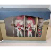 Nutcracker Village Old World Tradition Santa Ornaments Set of 3 (RARE-19... - $325.45 MXN