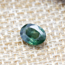1.35CTs, Natural Geen Sapphire Gemstone, 8x6mm - Precious Stone, Loose Sapphire, - £47.08 GBP