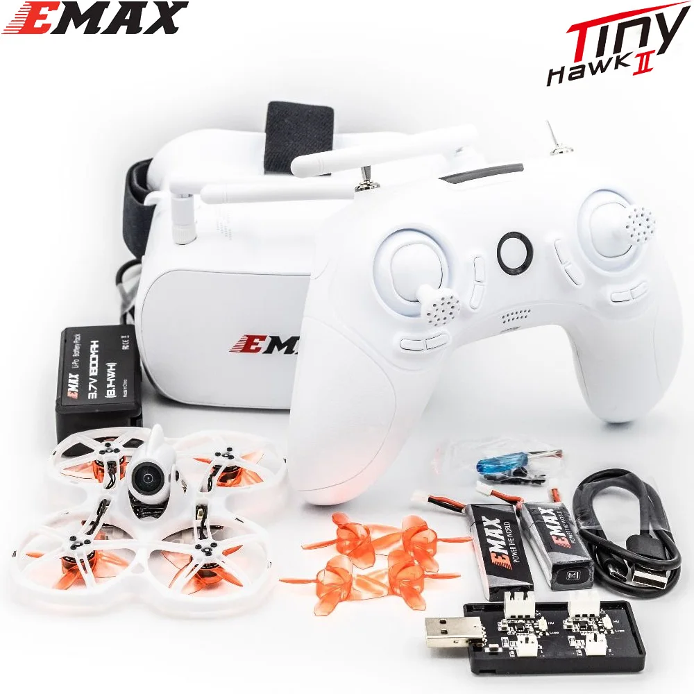 Emax Tinyhawk Ii 75mm 1-2S Rc Fpv Racing Drone Rtf / Bnf Fr Sky D8 Runcam Came - $126.32+