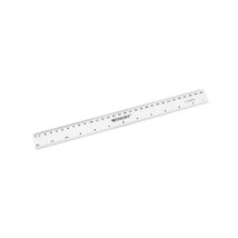 Westcott 12-Inch 300 mm Plastic Ruler - Clear  - $3.00
