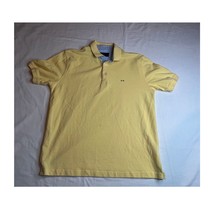 Portofino Polo Shirt Mens Medium Yellow Preppy Designer Workwear Italian... - $13.10