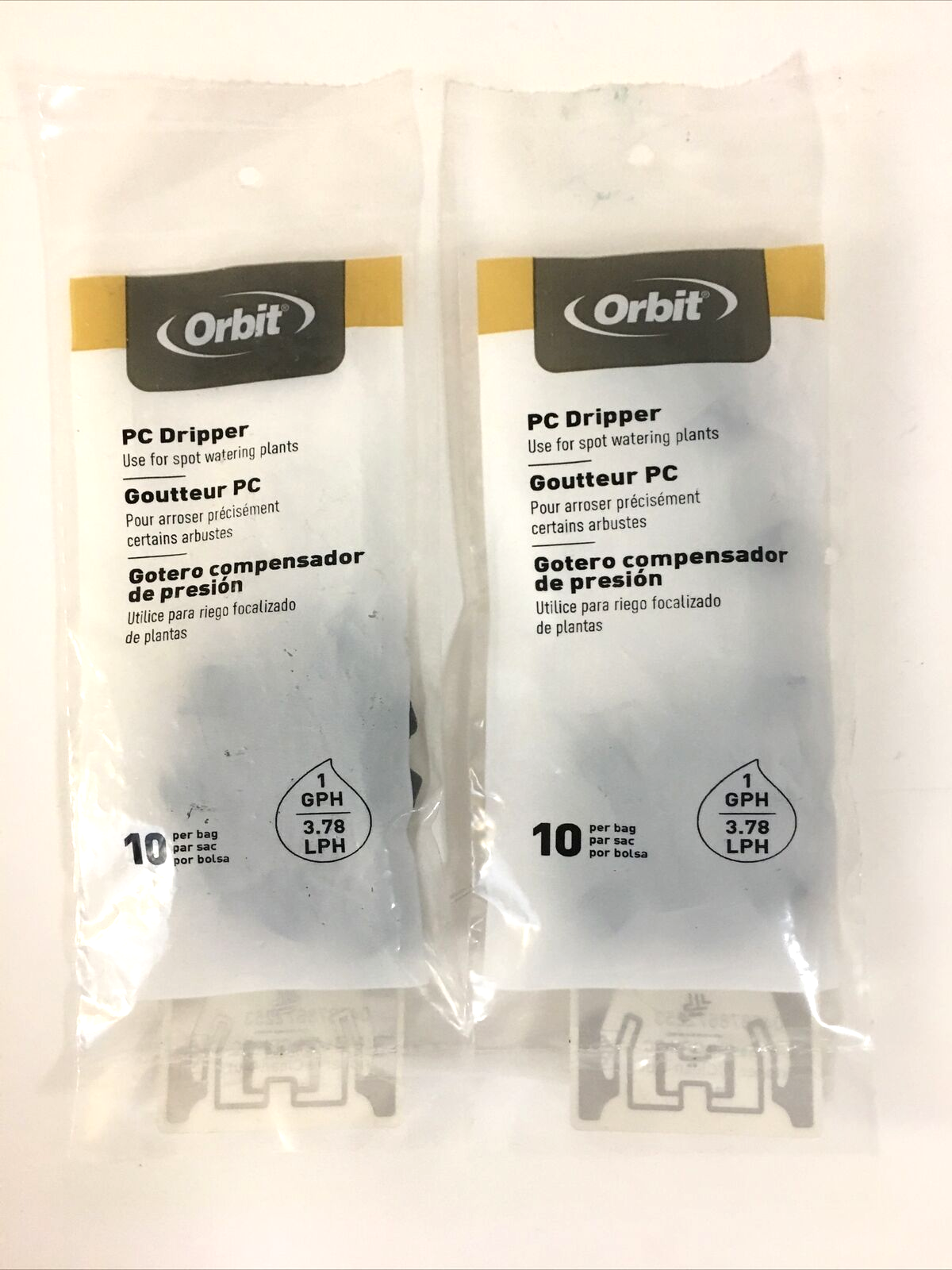 2 pk Orbit 67225 1 Gph Pc Dripper 20 Count packages. - $9.85
