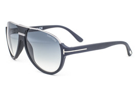 Tom Ford Dimitry Matte Black / Blue Gradient Sunglasses TF334 02W 59mm - £186.14 GBP