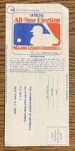 MLB All Star Game Ballot 1974 Unused - £7.43 GBP