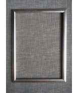 Silvered Reverse Cove Picture Frame 1970s 20&quot; x 28&quot; - €81,21 EUR