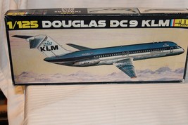 1/125 Scale  Heller, Douglas DC-9 KLM Jet Model Kit, #462 BN Open Box - $80.00
