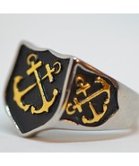 Boatswain Mate United States Navy Gold Steel Ring Graduation Gift for Mi... - £18.76 GBP