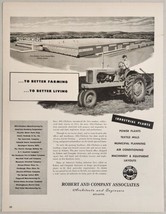 1950 Print Ad Robert &amp; Company Architects Atlanta Allis-Chalmers Tractor... - £15.80 GBP