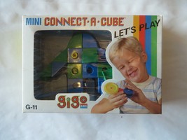 GIGO BLOCKS vintage mini connect a cube G 11 let&#39;s play vtg play set ele... - $12.16