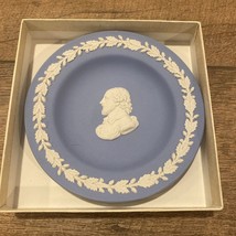 Vintage Wedgwood Jasperware 4.5&quot; Blue Plate - England - £10.22 GBP