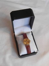 Club Aladdin Quartz Watch with Gold Tone Face in Box looks new and unused - $14.99