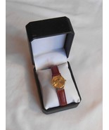 Club Aladdin Quartz Watch with Gold Tone Face in Box looks new and unused - $14.99