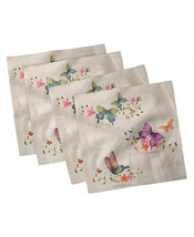 Ambesonne Butterfly Set of 4 Napkins, 12&quot; x 12&quot; NEW - $14.99
