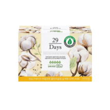 29days Real Cotton Ultra Slim Organic Overnight Sanitary Napkin Pad Wing... - £28.01 GBP