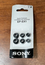 NEW Sony EP-EX1 Earbuds Spare Tips S/S/M/L (Black) new old stock - £9.57 GBP