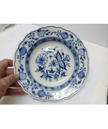 Beautiful Antique Marked Meissen Zwiebelmuster Deep Plate, D 23.2 cm - $59.80