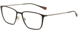 New Prada Sport VPS51H DG0-1O1 Black Rubber On Silver Authentic Eyeglasses 54-17 - £253.79 GBP