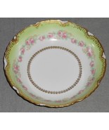 Antique 1896-1900 Bawo &amp; Dotter LIMOGES SERVING BOWL Rose Motif MADE IN ... - $180.06 CAD