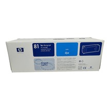 HP Ink 81 Cyan Ink Design Jet Series 5000 C4931A Sealed NEW - $12.86