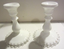 Vintage Fenton Silver Crest Ruffled Candle Holders - £14.90 GBP