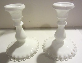 Vintage Fenton Silver Crest Ruffled Candle Holders - £14.16 GBP