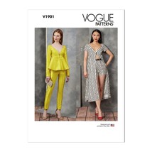 Vogue Sewing Pattern 0901 R11567 Top Shorts Pants Misses Size 6-14 - £10.65 GBP
