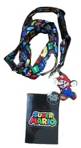 Nintendo Power Up Burst Super Mario Lanyard ID/Badge Key Holder Free Ship New - £30.36 GBP