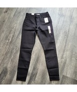 New Levi Strauss Women&#39;s Mid Rise Skinny Black Soft Stretch Jeans Sz 6M ... - $27.06 CAD