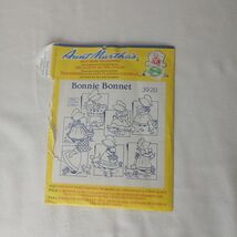Aunt Martha’s Hot Iron-On Transfers Bonnie Bonnet 3920 Complete - $4.99