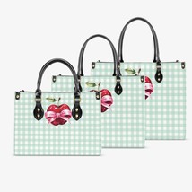 Women&#39;s Tote Bag - Rockabilly - Apple Plaid Green - £47.35 GBP+