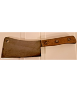 Vintage 14&quot; BRIDDELL SOLID STEEL BUTCHERS CLEAVER 7 7/8&quot; BLADE COLLECTIBLE - $165.02 CAD