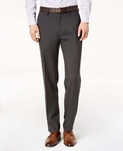 Kenneth Cole Men&#39;s Precision Fit Wool Blend Dress Trousers, CHARCOAL, 42... - £16.58 GBP