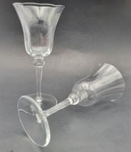 Mikasa FRENCH Crystal Wine Glasses 7 3/8&quot; Vintage - £30.19 GBP