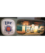 VINTAGE BAR 1978 LARGE 49&quot; X 18&quot; X 4&quot; MILLER LITE BEER LIGHT UP WALL SIGN - £1,209.20 GBP