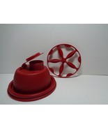 Tupperware Quick Shake Red Lid 845 and Insert wheel 846 vintage - $6.93