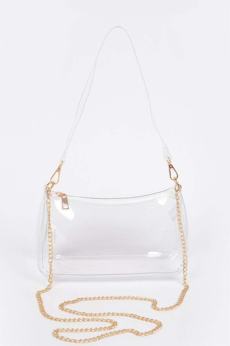 Transparent Shoulder Bag (Green) - $28.99