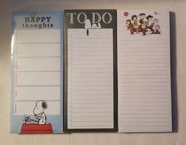 Snoopy Peanuts lined magnetic list notepad Graphique / 100 sheets - choi... - $11.99